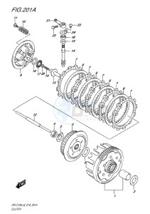 DR-Z125L EU drawing CLUTCH