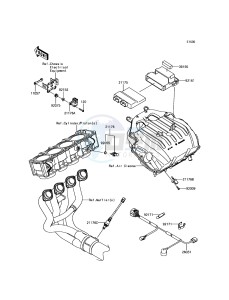 Z900 ABS ZR900BHF XX (EU ME A(FRICA) drawing Fuel Injection