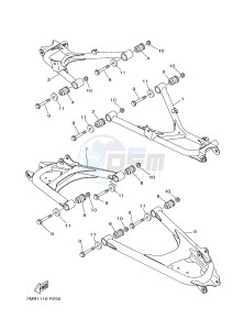 YXE700E YXE70WPXG WOLVERINE R-SPEC EPS (2MB3) drawing REAR ARM