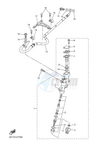 WR250R (32DR) drawing REAR MASTER CYLINDER