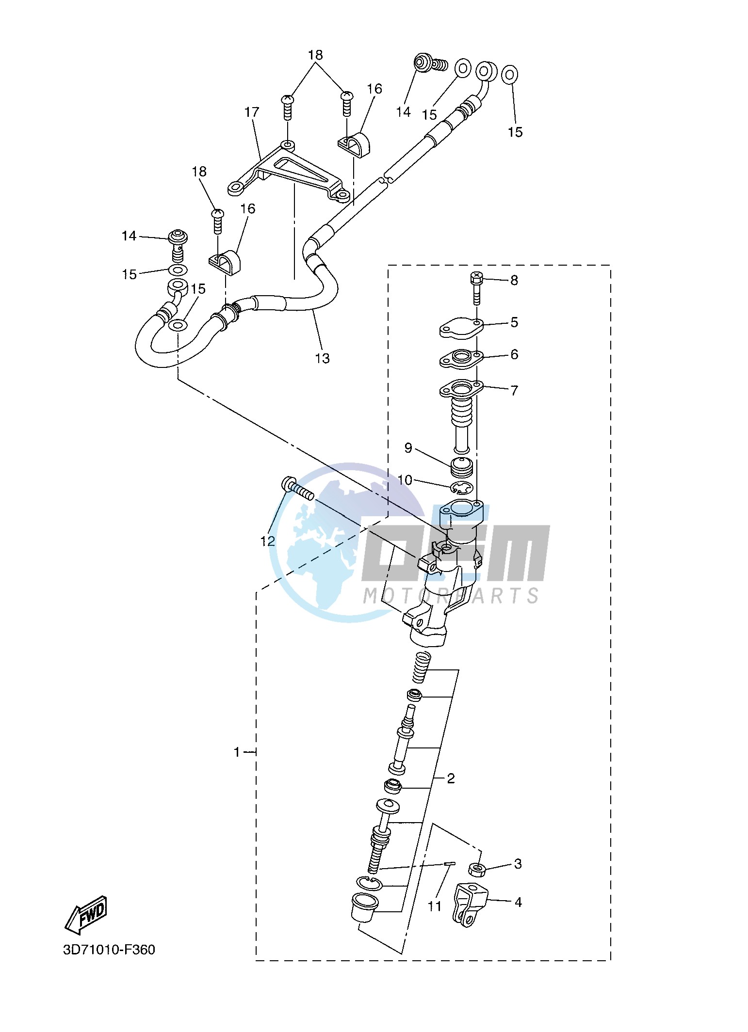 REAR MASTER CYLINDER