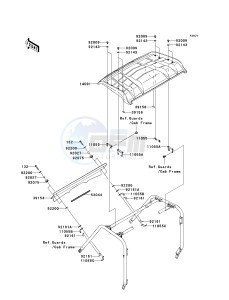 KRF 750 F [TERYX 750 4X4 NRA OUTDOORS] (F8F) F8F drawing COWLING