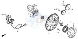 XL600V TRANSALP drawing PULSE GENERATOR/ STARTING CLUTCH