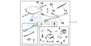 GL18009 France - (F / AB CMF NAV) drawing SUBKIT ALARM ATT