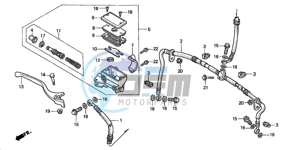 FR. BRAKE MASTER CYLINDER