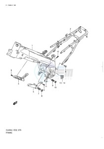 DL650 ABS V-STROM EU-UK drawing FRAME