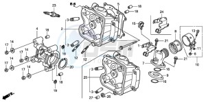 FES150 125 PANTHEON drawing CYLINDER HEAD