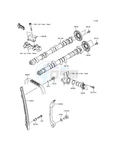 VERSYS 1000 KLZ1000BFF FR GB XX (EU ME A(FRICA) drawing Camshaft(s)/Tensioner