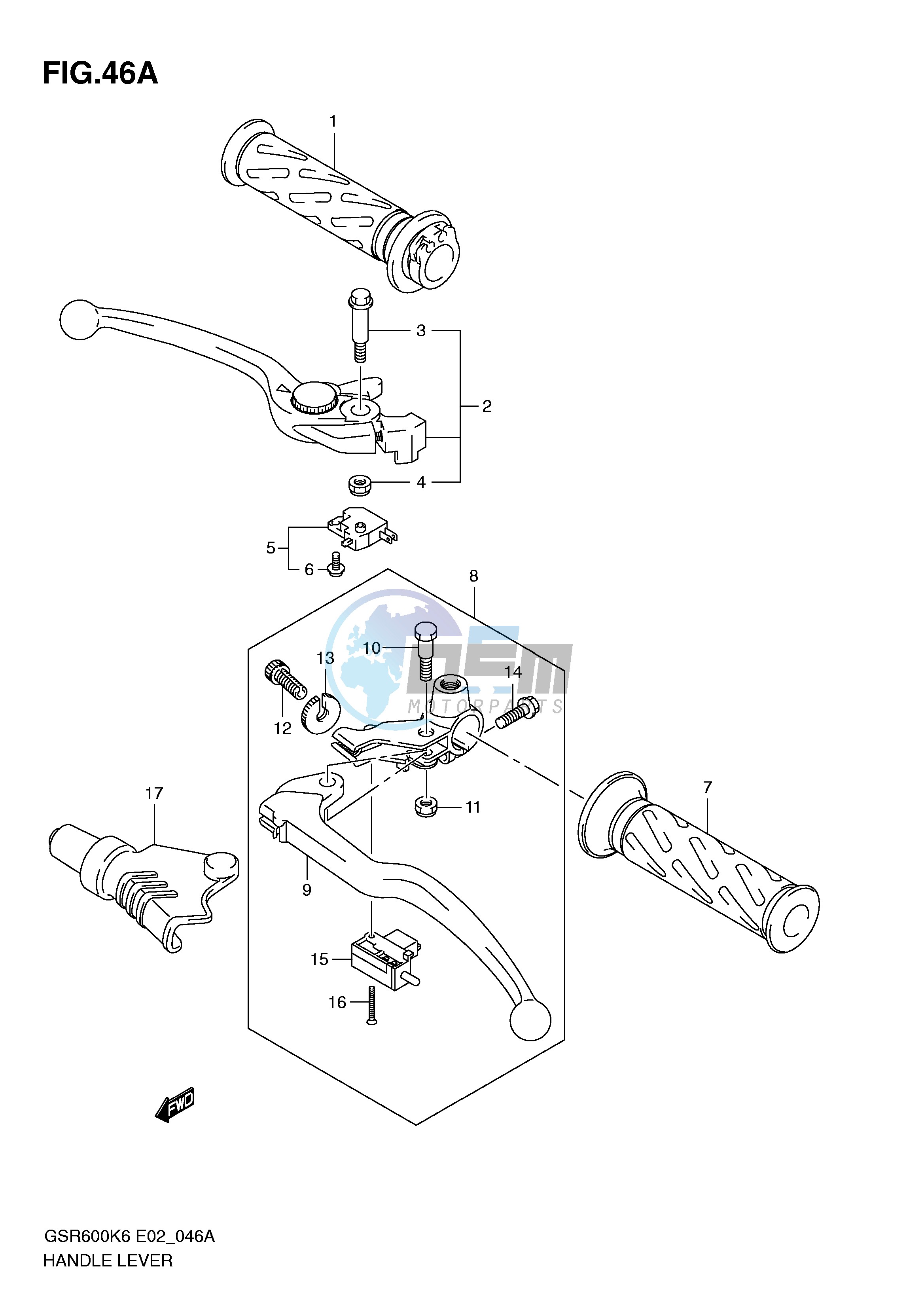 HANDLE LEVER (MODEL L0)