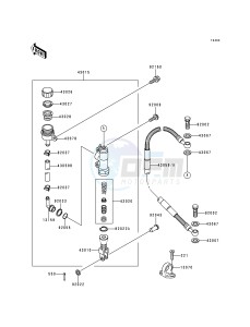 KX 80 R T [KX80] (R2-T3 BIG WHEEL) [KX 80 BIG WHEEL] drawing REAR MASTER CYLINDER