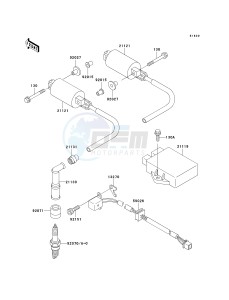 EN 500 C [VULCAN 500 LTD] (C10) C10 drawing IGNITION SYSTEM