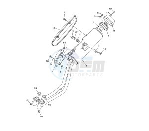 XP T-MAX 500 drawing EXHAUST AU