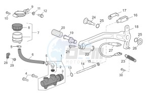 1200 Sport 8V drawing Rear master cylinder