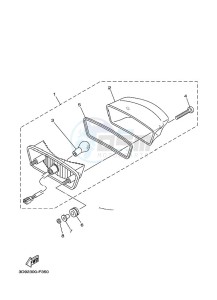 YBR125EGS (43BK) drawing TAILLIGHT