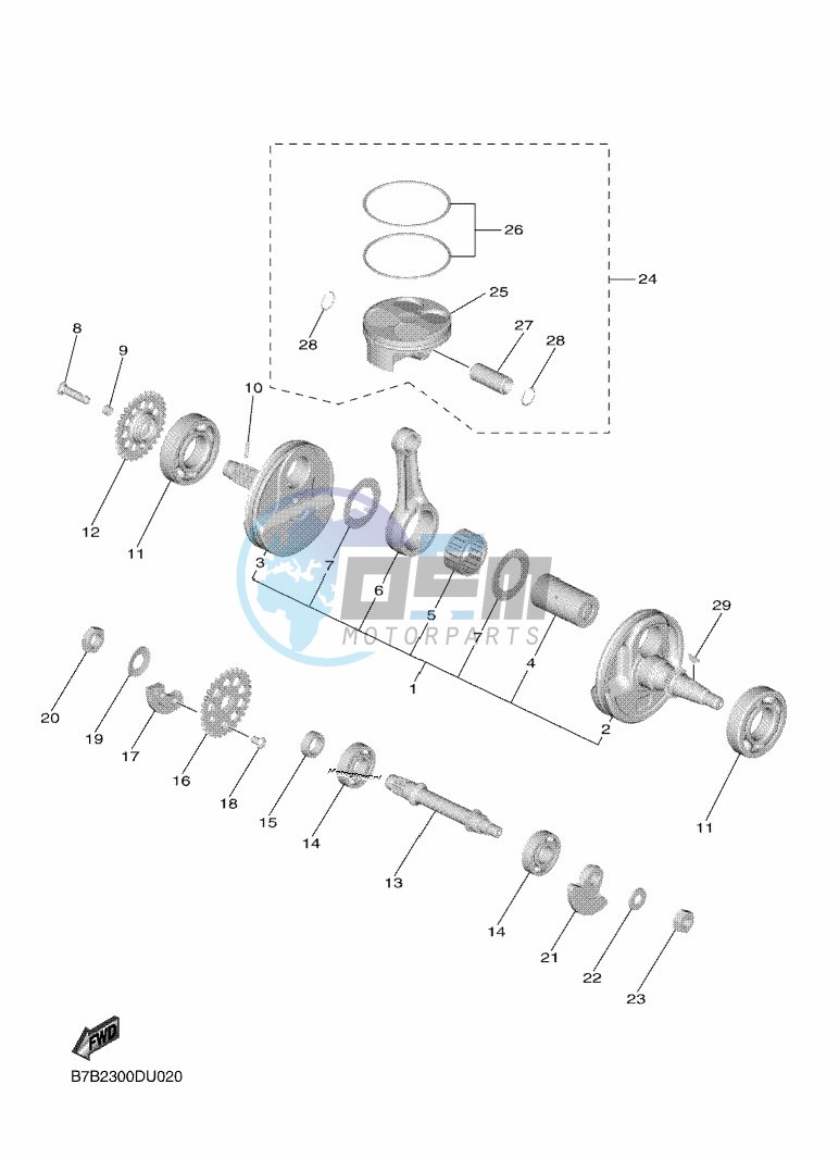 CRANKSHAFT & PISTON