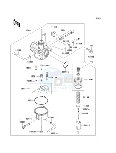 AN 110 D (D2-D3) drawing CARBURETOR-- AN110-D2- -