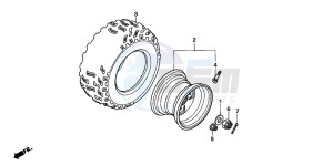 TRX90 drawing REAR WHEEL