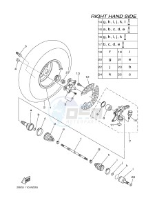 YFM700FWAD YFM700PE GRIZZLY 700 EPS (2BG3 2BG4) drawing FRONT WHEEL 2