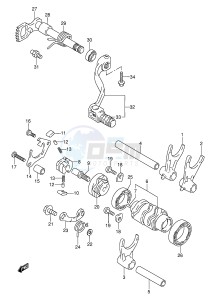 RMX250 (E1) drawing GEAR SHIFTING