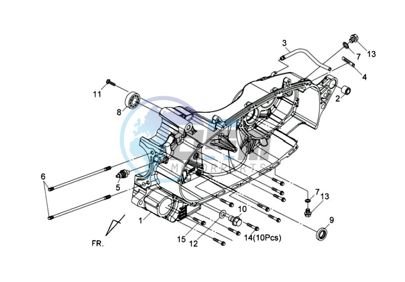 CRANKCASE LEFT