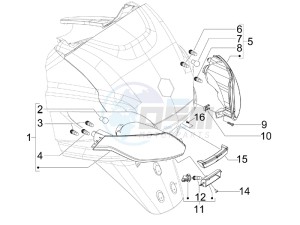 MP3 125 ibrido drawing Tail light - Turn signal lamps