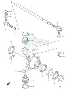 LT-F400 (P3-P28) drawing STEERING KNUCKLE