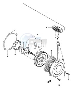 LT-F250 1997 drawing RECOIL STARTER