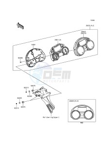 ZZR1400 ABS ZX1400FFFA FR GB XX (EU ME A(FRICA) drawing Meter(s)