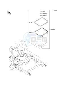 KAF 400 C [MULE 610 4X4 HARDWOODS GREEN HD] (C6F-C9F) C8F drawing OPTIONAL PARTS-- FRAME- -