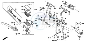 NT700VA drawing FR. BRAKE MASTER CYLINDER