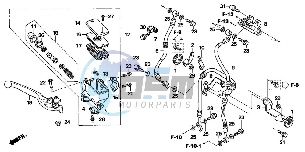 FR. BRAKE MASTER CYLINDER