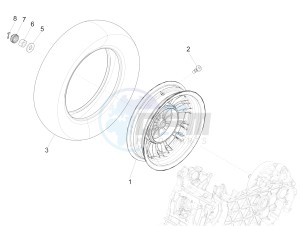 Sprint 50 4T 4V (NAFTA) drawing Rear wheel