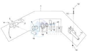 Leonardo 125-150 ST drawing Lock hardware kit