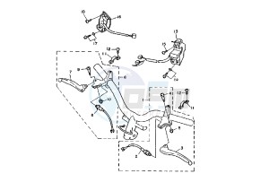 XC T CYGNUS 125 drawing HANDLE SWITCH -LEVER