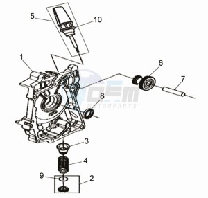 CELLO 50 45KMH drawing CRANKCASERIGHT