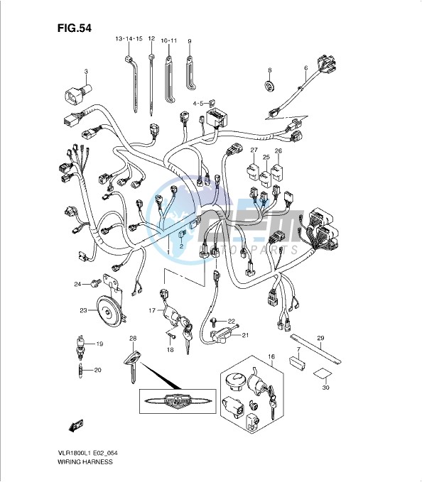 WIRING HARNESS (VLR1800L1 E19)