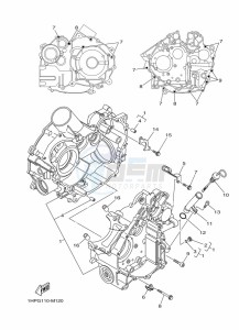 YFM700FWAD GRIZZLY 700 EPS (BLTL) drawing CRANKCASE