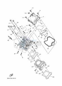 MT125 MTN125-A (BGW2) drawing CYLINDER HEAD