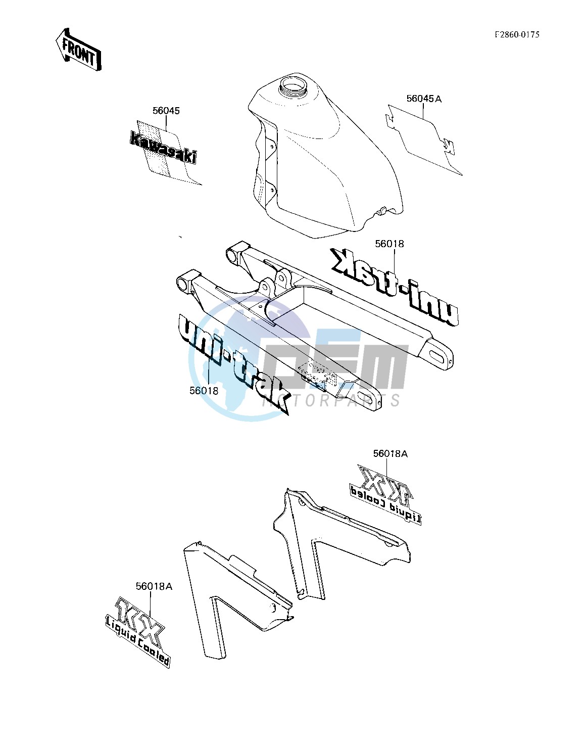 LABELS -- 83 KX250-C1- -