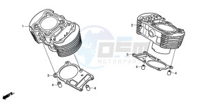 VT750C drawing CYLINDER