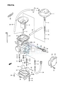 LT-F250 (E2) drawing CARBURETOR (MODEL L M N P R S T)