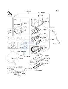 ZX 600 J [ZZR600] (J6F-J8F) J7F drawing AIR CLEANER