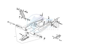 SENDA SM X-TREM - 50 CC EU2 drawing REAR ARM