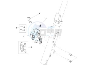 V7 III Racer 750 e4 (NAFTA) drawing Front brake caliper