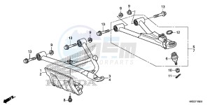 TRX420FA1F TRX420 Europe Direct - (ED) drawing FRONT ARM