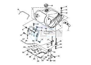 XTZ SUPER TENERE 750 drawing FUEL TANK