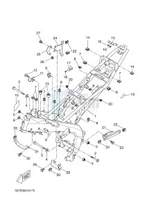 YZF-R125 R125 (5D78 5D78 5D78 5D78) drawing FRAME