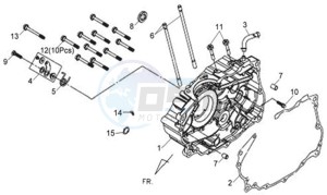 WOLF CARBURATED 125 drawing CRANKCASERIGHT