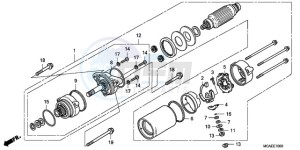 GL18009 Australia - (U / AB NAV) drawing STARTER MOTOR