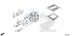 TRX420FE1G TRX420 Europe Direct - (ED) drawing OIL PUMP (TRX420FE1/FM1/FM2/TE1/TM1)